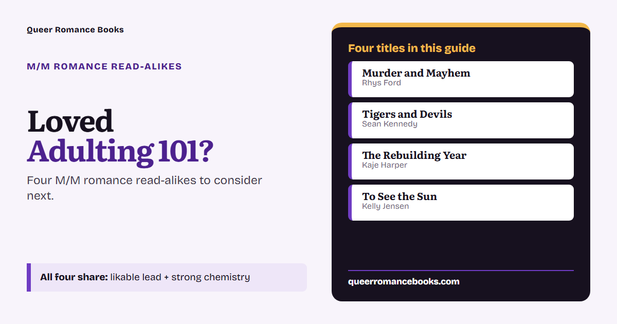 Decision guide for Loved Adulting 101?: Additional overlap: Murder and Mayhem; Additional overlap: Tigers and Devils; Additional overlap: The Rebuilding Year; Additional overlap: To See the Sun