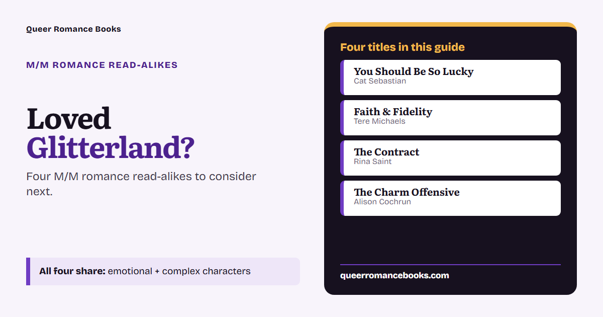 Decision guide for Loved Glitterland?: Additional overlap: You Should Be So Lucky; Additional overlap: Faith & Fidelity; Additional overlap: The Contract; Additional overlap: The Charm Offensive