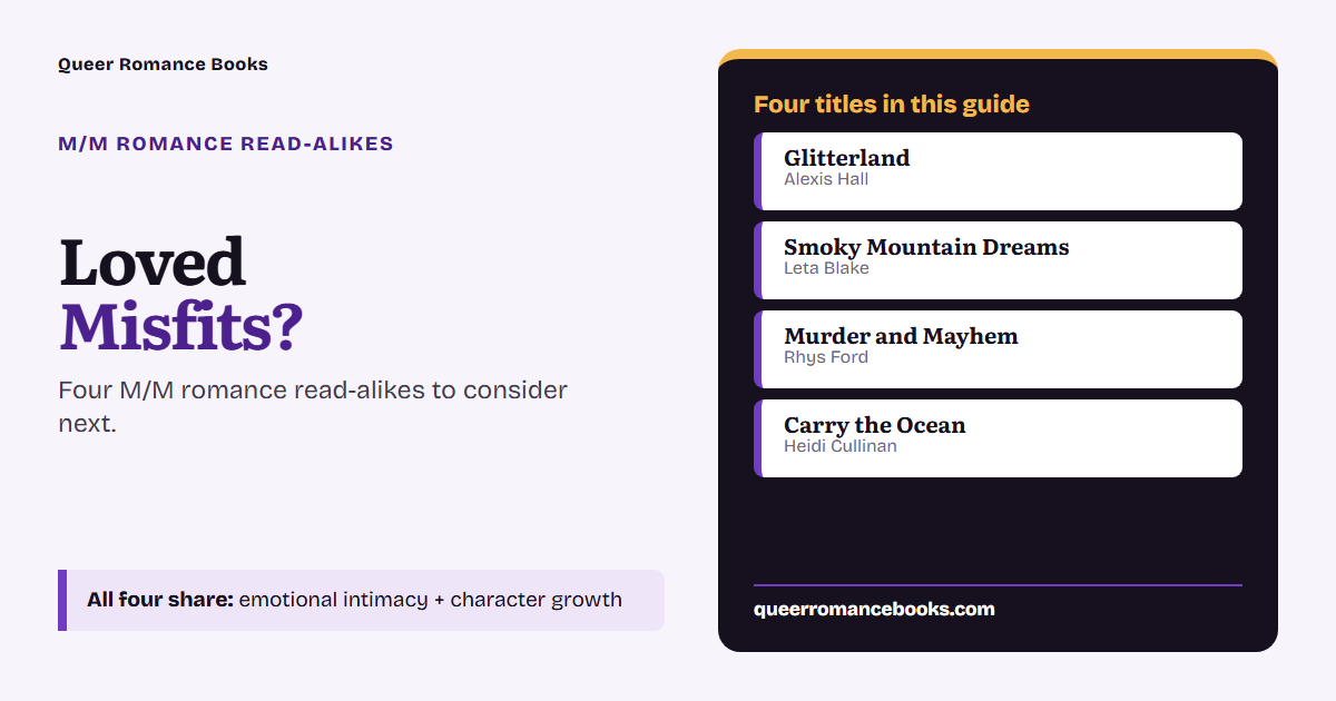 Decision guide for Loved Misfits?: Additional overlap: Glitterland; Additional overlap: Smoky Mountain Dreams; Additional overlap: Murder and Mayhem; Additional overlap: Carry the Ocean