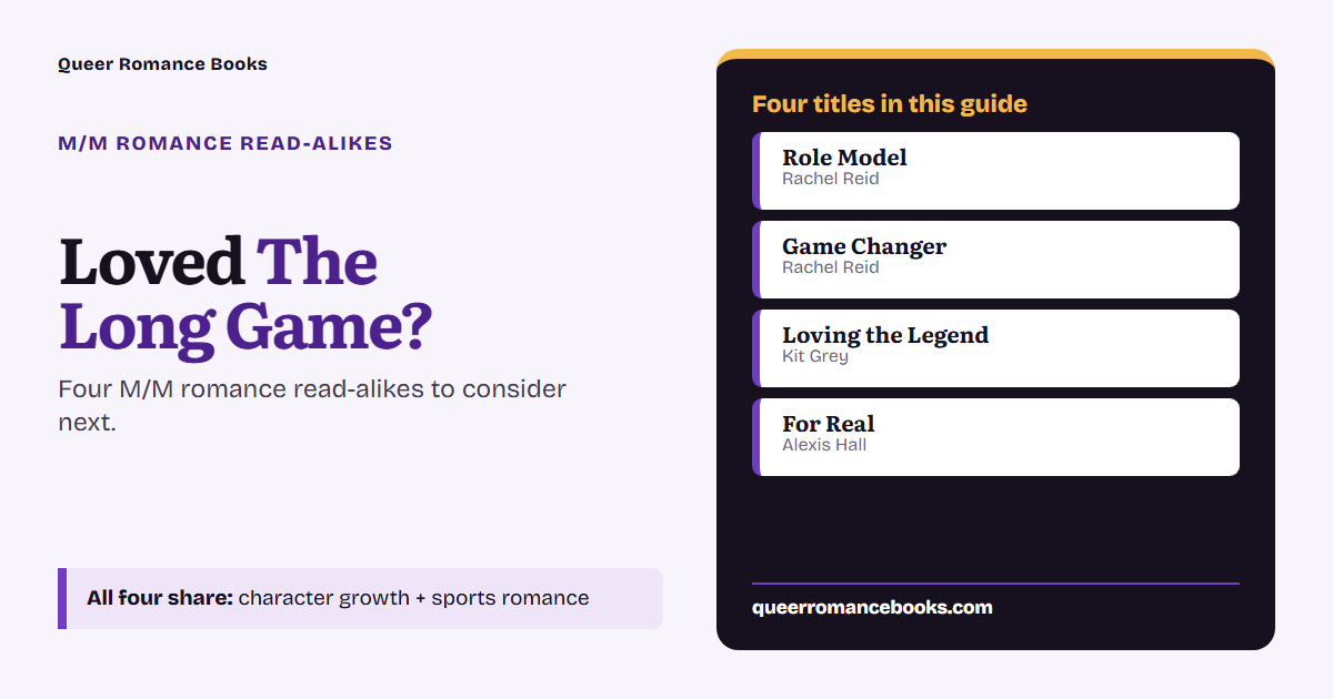 Decision guide for Loved The Long Game?: Additional overlap: Role Model; Additional overlap: Game Changer; Additional overlap: Loving the Legend; Additional overlap: For Real