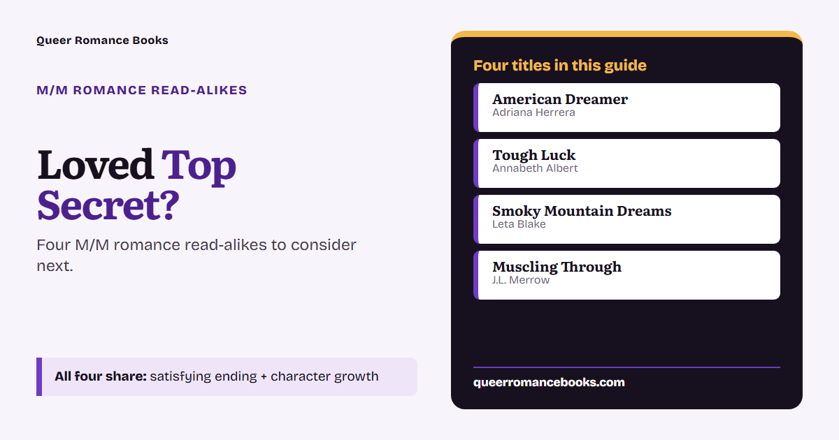 Decision guide for Loved Top Secret?: Additional overlap: American Dreamer; Additional overlap: Tough Luck; Additional overlap: Smoky Mountain Dreams; Additional overlap: Muscling Through